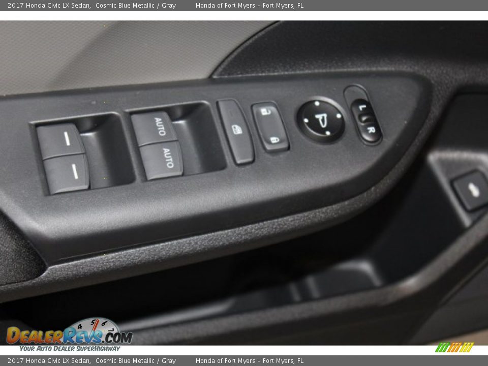 2017 Honda Civic LX Sedan Cosmic Blue Metallic / Gray Photo #9