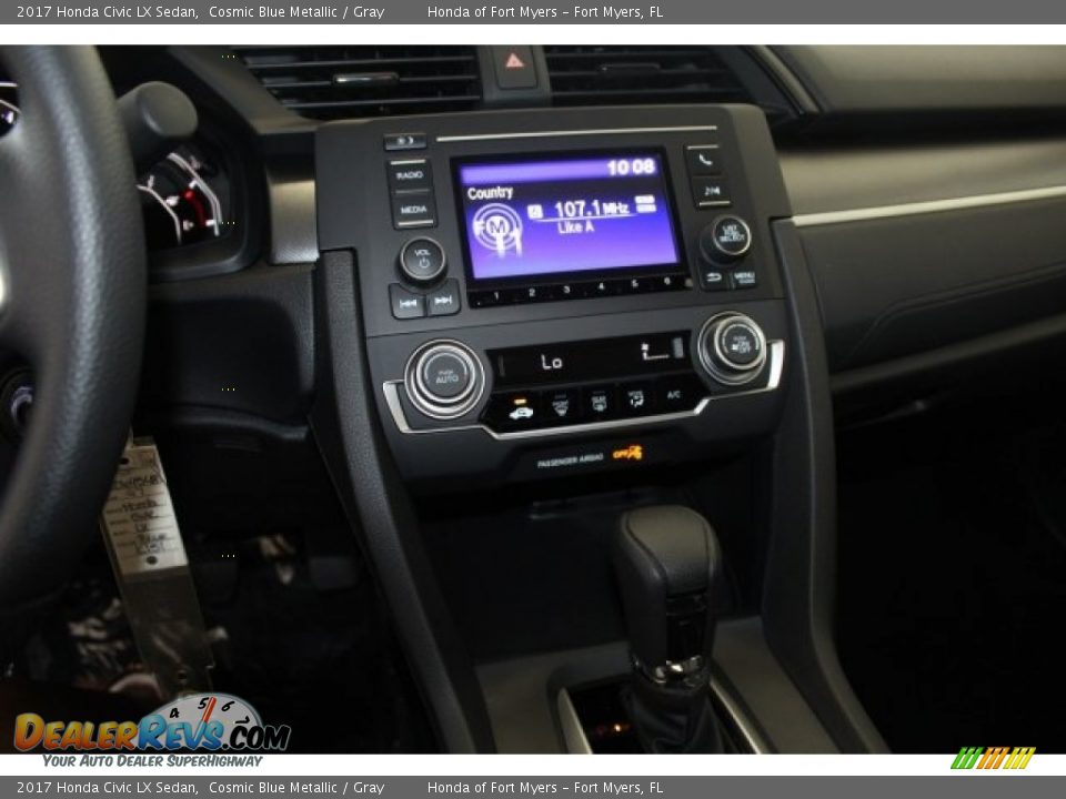 2017 Honda Civic LX Sedan Cosmic Blue Metallic / Gray Photo #14