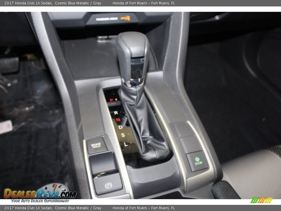 2017 Honda Civic LX Sedan Cosmic Blue Metallic / Gray Photo #18