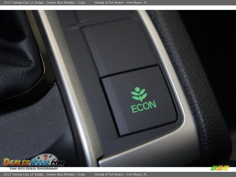 2017 Honda Civic LX Sedan Cosmic Blue Metallic / Gray Photo #19