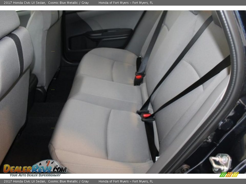 2017 Honda Civic LX Sedan Cosmic Blue Metallic / Gray Photo #21