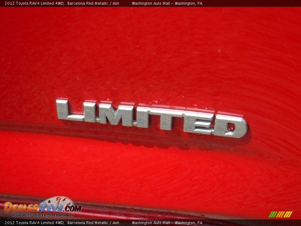 2012 Toyota RAV4 Limited 4WD Barcelona Red Metallic / Ash Photo #5