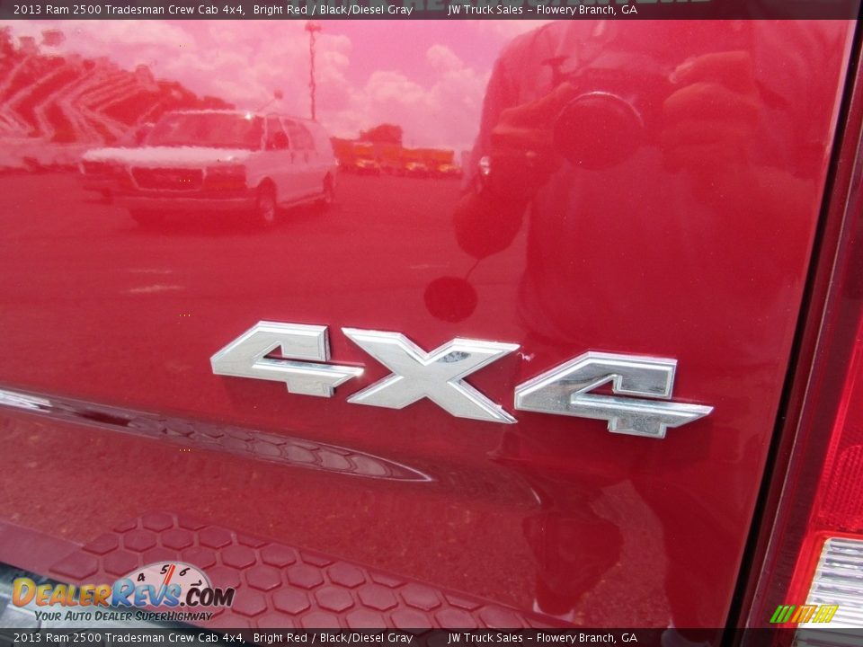2013 Ram 2500 Tradesman Crew Cab 4x4 Bright Red / Black/Diesel Gray Photo #6