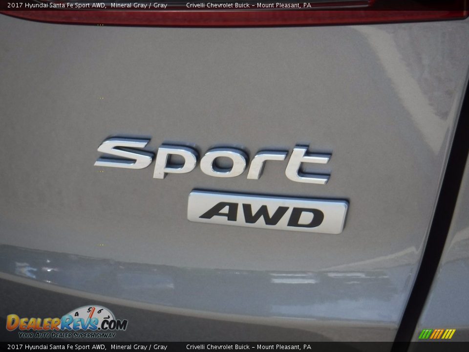2017 Hyundai Santa Fe Sport AWD Mineral Gray / Gray Photo #7