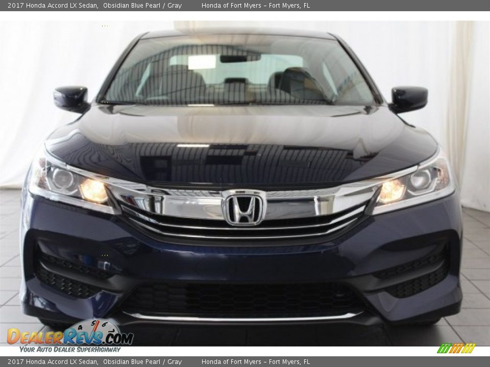 2017 Honda Accord LX Sedan Obsidian Blue Pearl / Gray Photo #4