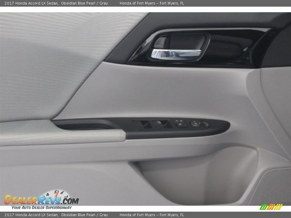 2017 Honda Accord LX Sedan Obsidian Blue Pearl / Gray Photo #7