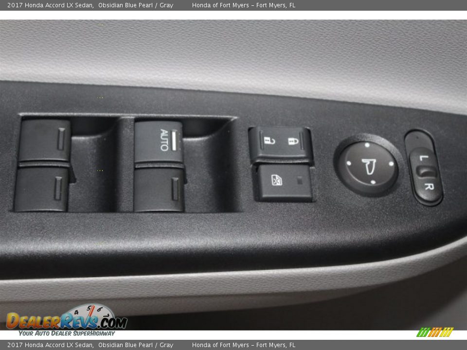 2017 Honda Accord LX Sedan Obsidian Blue Pearl / Gray Photo #8