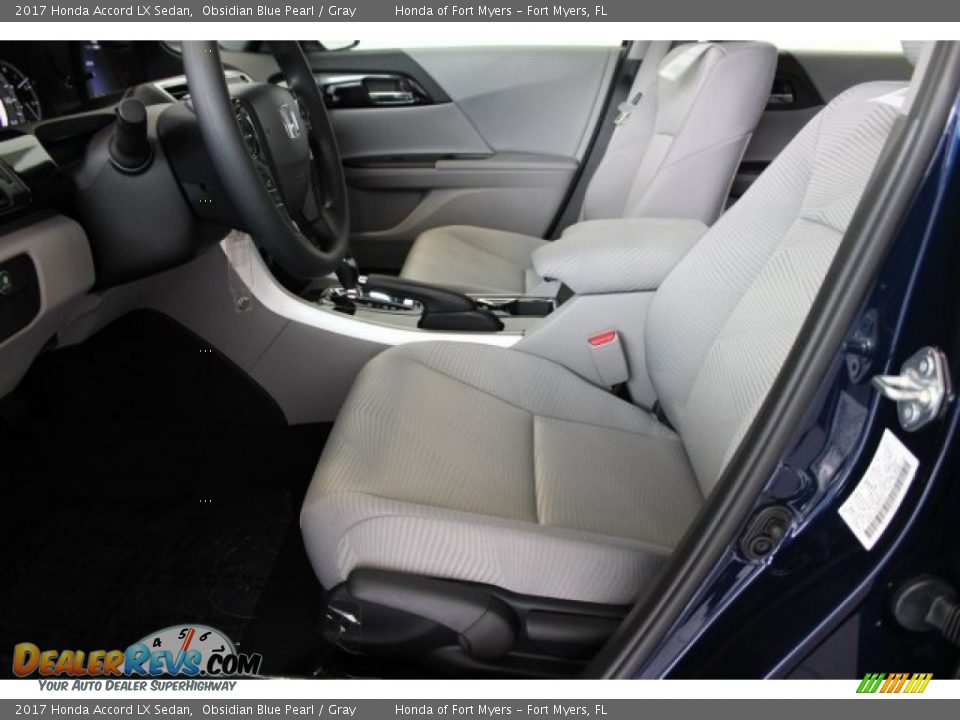 2017 Honda Accord LX Sedan Obsidian Blue Pearl / Gray Photo #9