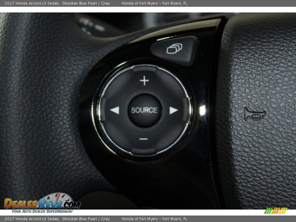 2017 Honda Accord LX Sedan Obsidian Blue Pearl / Gray Photo #12