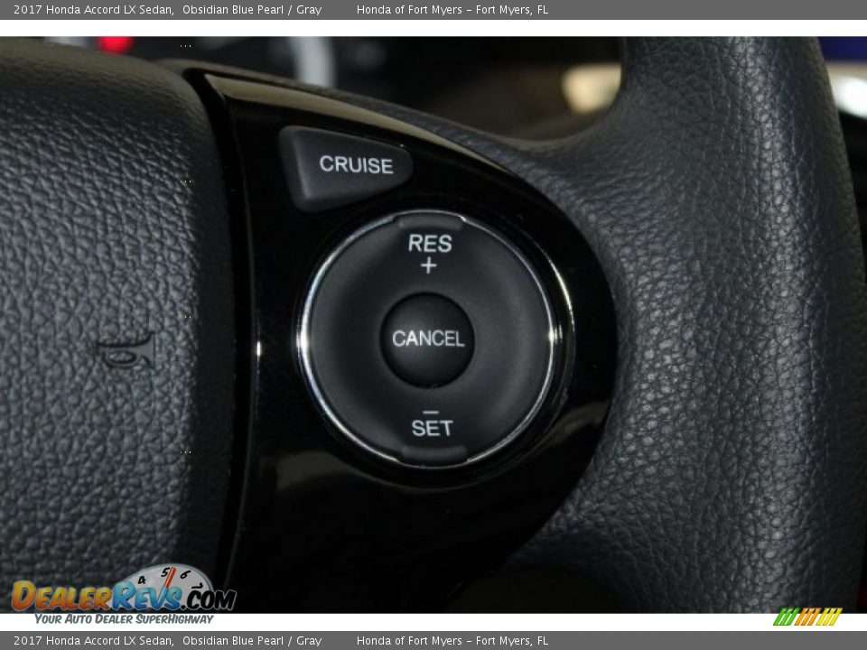 2017 Honda Accord LX Sedan Obsidian Blue Pearl / Gray Photo #13