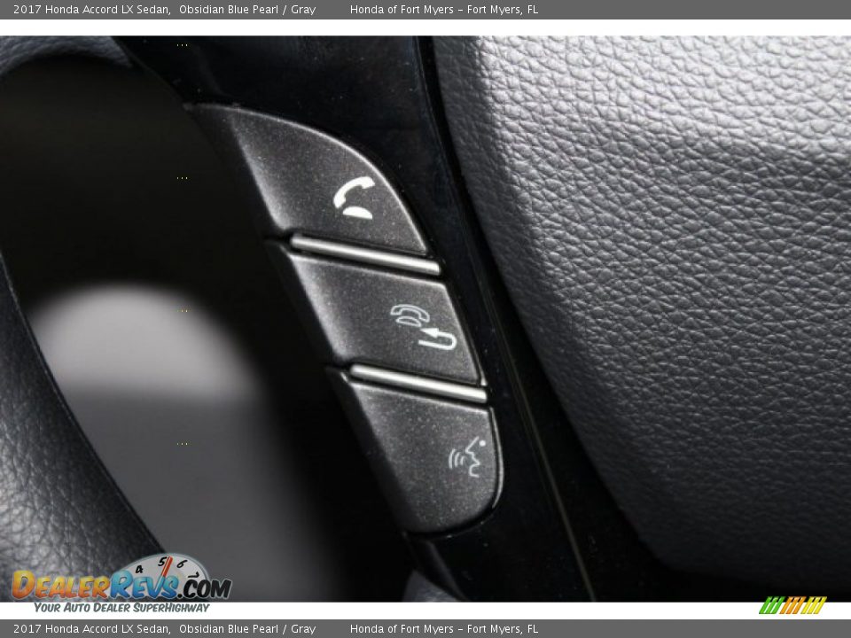 2017 Honda Accord LX Sedan Obsidian Blue Pearl / Gray Photo #14