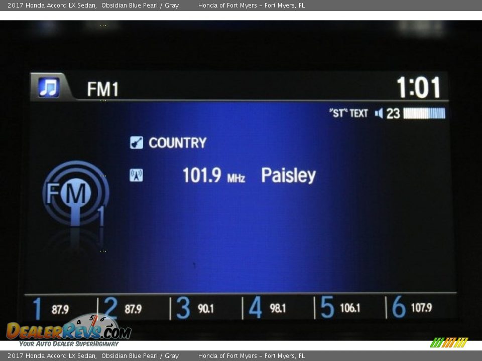 2017 Honda Accord LX Sedan Obsidian Blue Pearl / Gray Photo #16