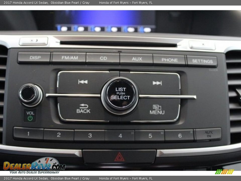 2017 Honda Accord LX Sedan Obsidian Blue Pearl / Gray Photo #18