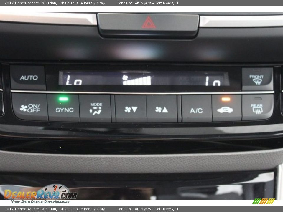 2017 Honda Accord LX Sedan Obsidian Blue Pearl / Gray Photo #19