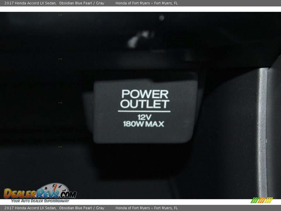 2017 Honda Accord LX Sedan Obsidian Blue Pearl / Gray Photo #21
