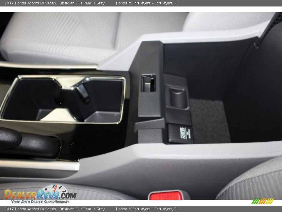2017 Honda Accord LX Sedan Obsidian Blue Pearl / Gray Photo #22