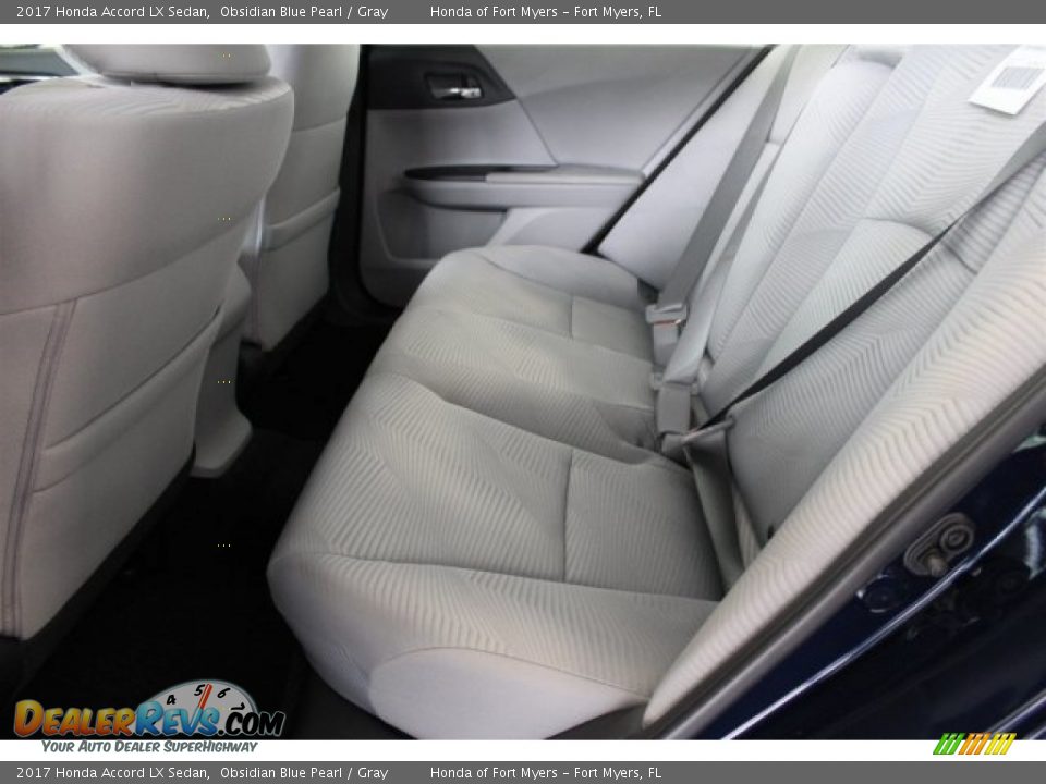 2017 Honda Accord LX Sedan Obsidian Blue Pearl / Gray Photo #25