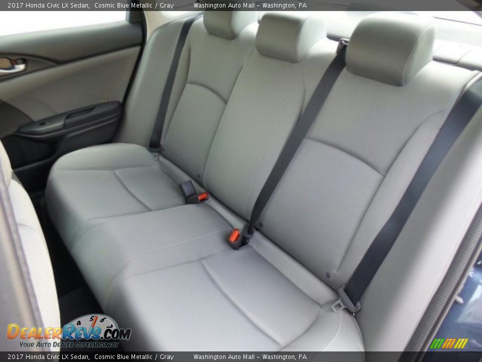 2017 Honda Civic LX Sedan Cosmic Blue Metallic / Gray Photo #11