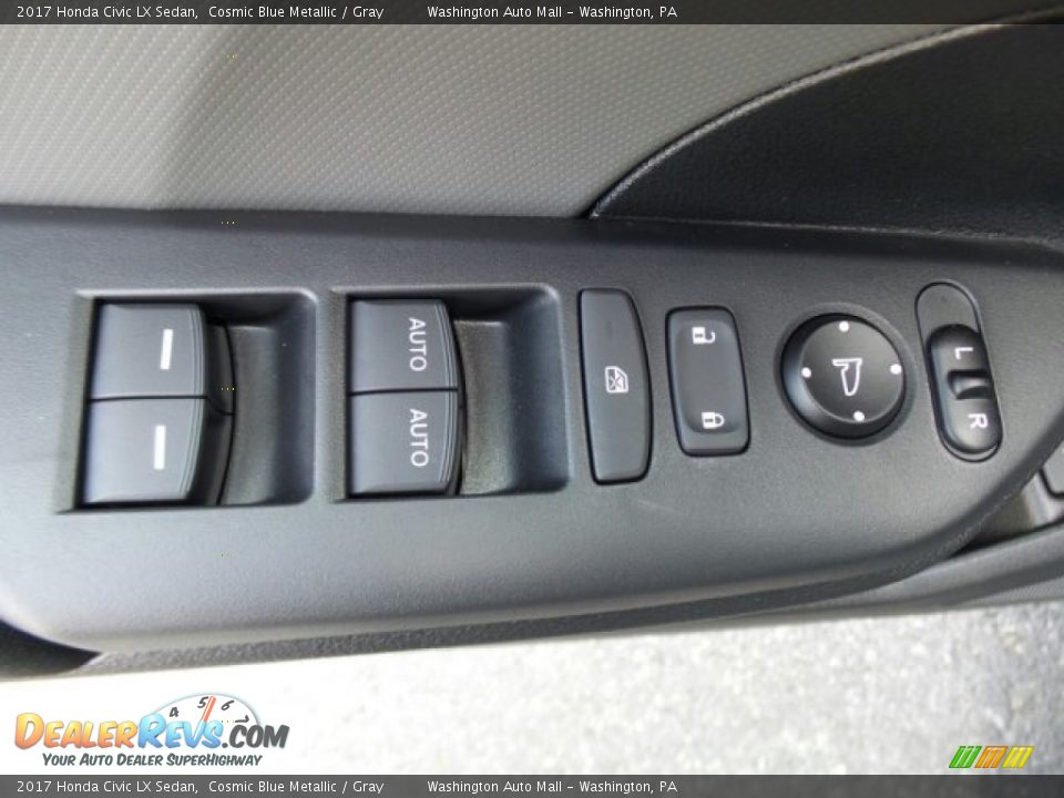 2017 Honda Civic LX Sedan Cosmic Blue Metallic / Gray Photo #15