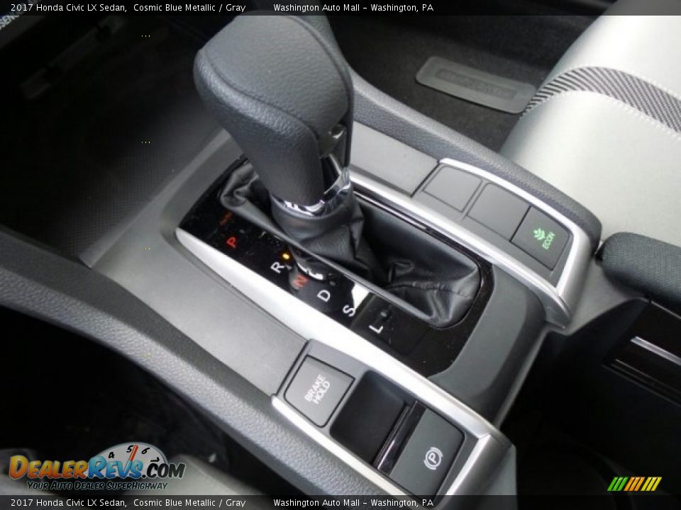 2017 Honda Civic LX Sedan Cosmic Blue Metallic / Gray Photo #26