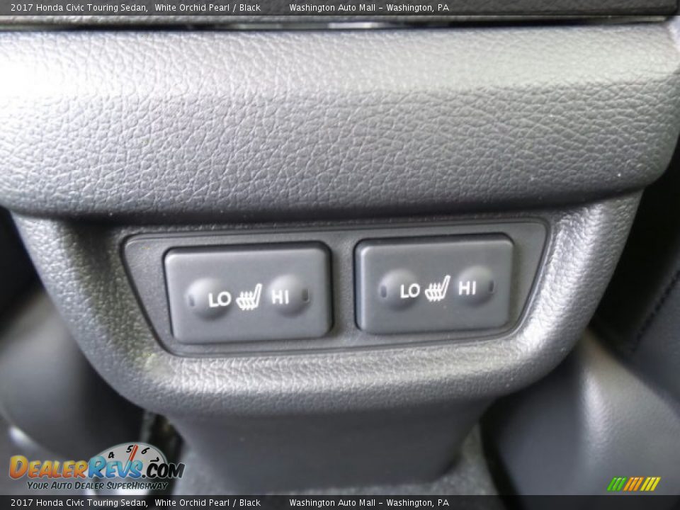 2017 Honda Civic Touring Sedan White Orchid Pearl / Black Photo #14