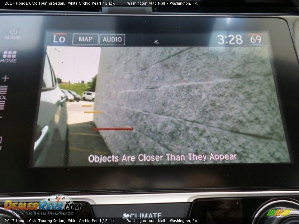 2017 Honda Civic Touring Sedan White Orchid Pearl / Black Photo #34