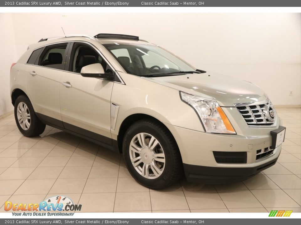 2013 Cadillac SRX Luxury AWD Silver Coast Metallic / Ebony/Ebony Photo #1