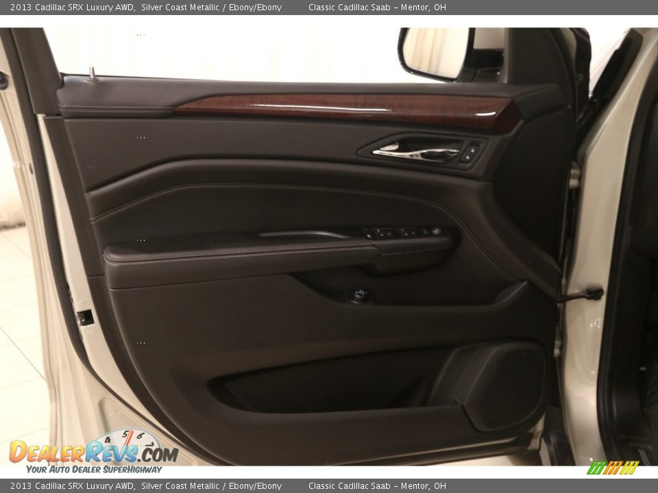 2013 Cadillac SRX Luxury AWD Silver Coast Metallic / Ebony/Ebony Photo #4