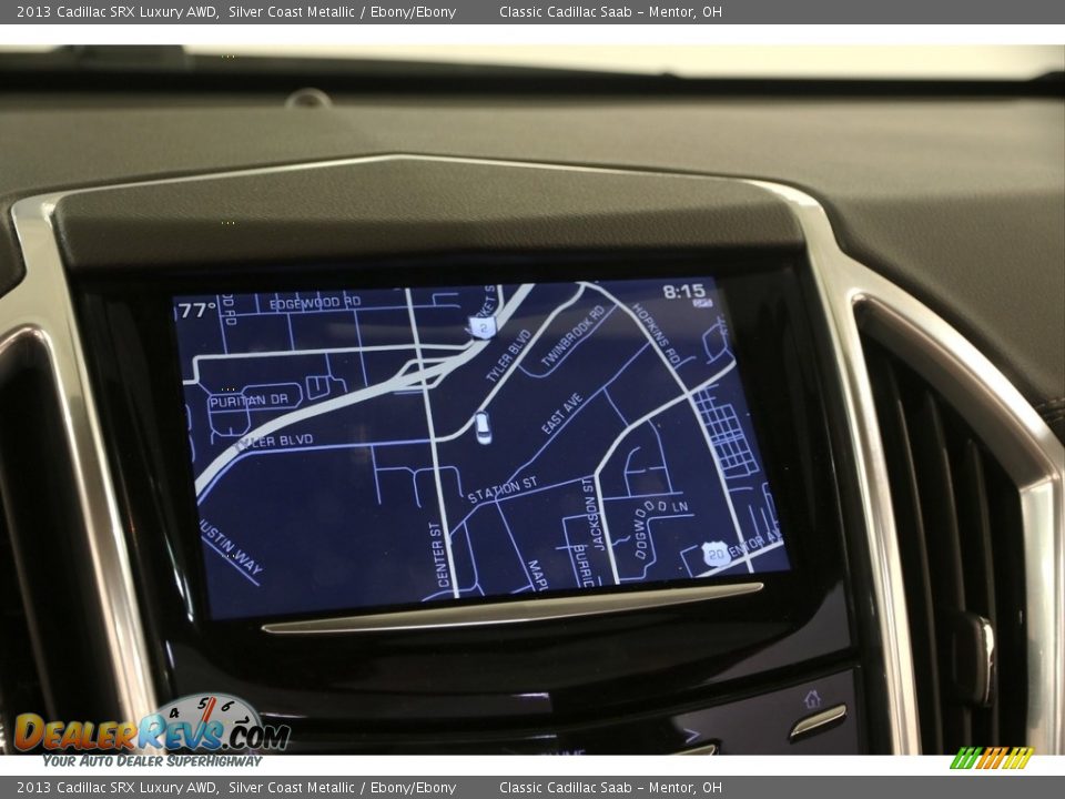 2013 Cadillac SRX Luxury AWD Silver Coast Metallic / Ebony/Ebony Photo #8