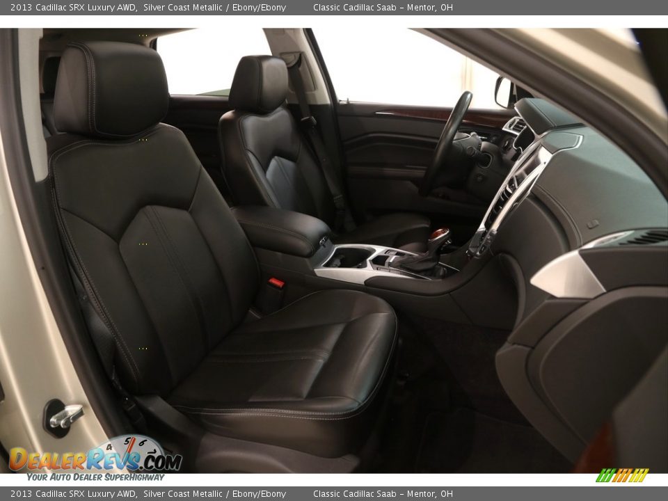 2013 Cadillac SRX Luxury AWD Silver Coast Metallic / Ebony/Ebony Photo #11