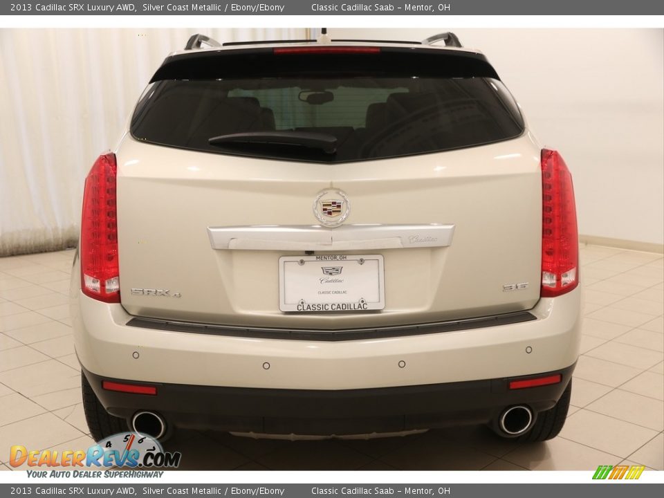 2013 Cadillac SRX Luxury AWD Silver Coast Metallic / Ebony/Ebony Photo #14