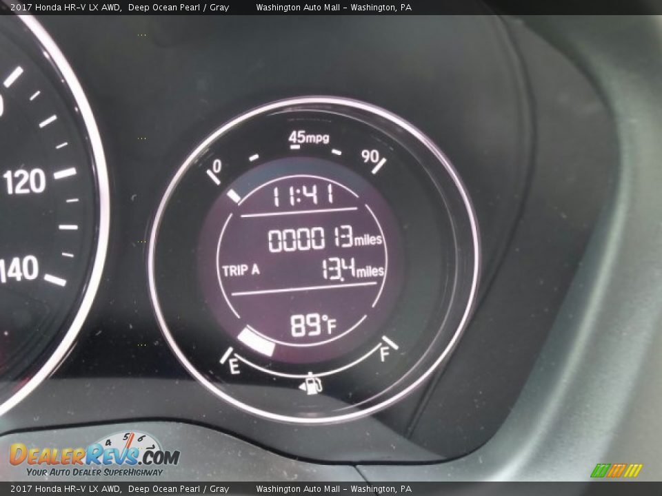 2017 Honda HR-V LX AWD Deep Ocean Pearl / Gray Photo #16