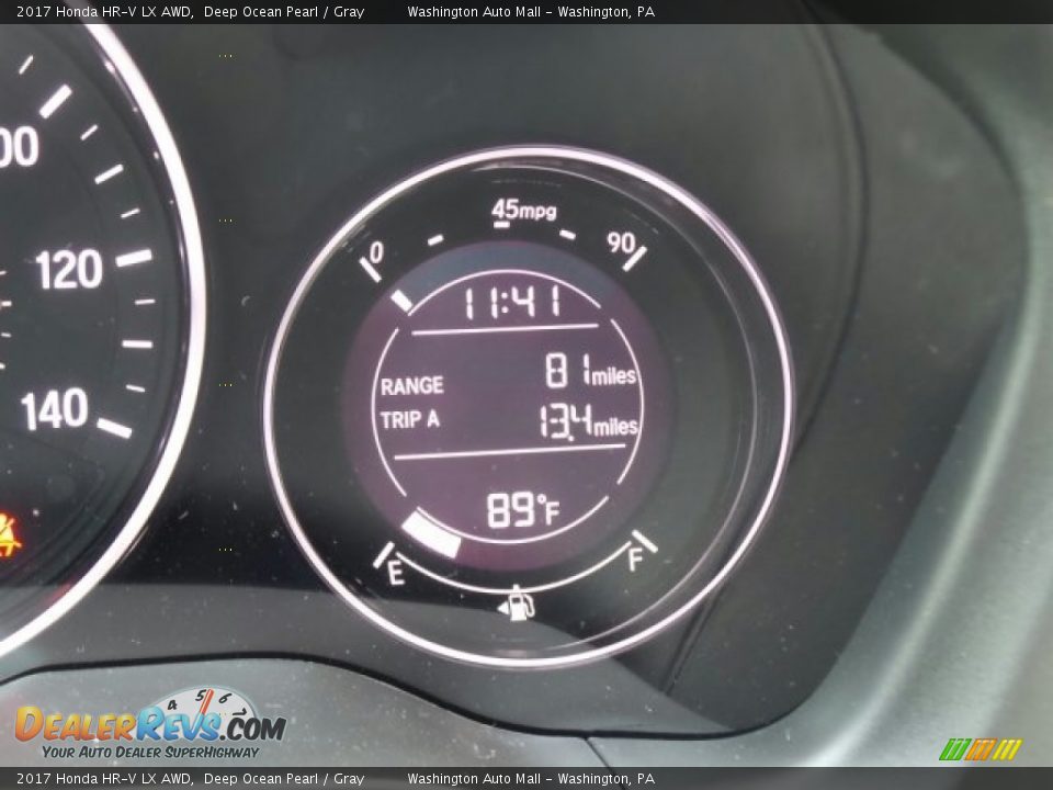 2017 Honda HR-V LX AWD Deep Ocean Pearl / Gray Photo #17