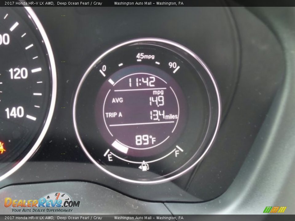 2017 Honda HR-V LX AWD Deep Ocean Pearl / Gray Photo #18