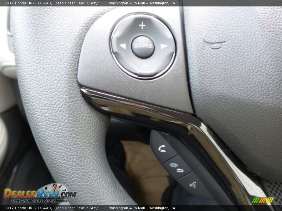 2017 Honda HR-V LX AWD Deep Ocean Pearl / Gray Photo #19