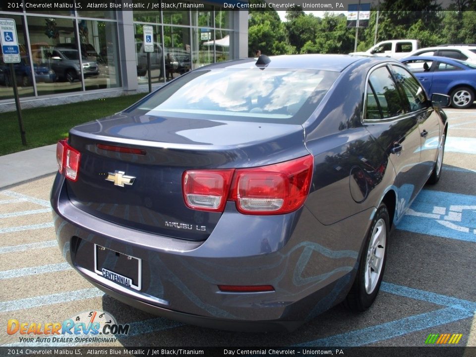 2014 Chevrolet Malibu LS Atlantis Blue Metallic / Jet Black/Titanium Photo #9