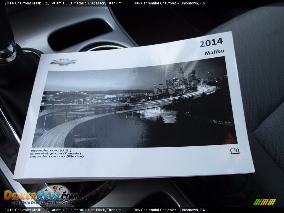 2014 Chevrolet Malibu LS Atlantis Blue Metallic / Jet Black/Titanium Photo #35