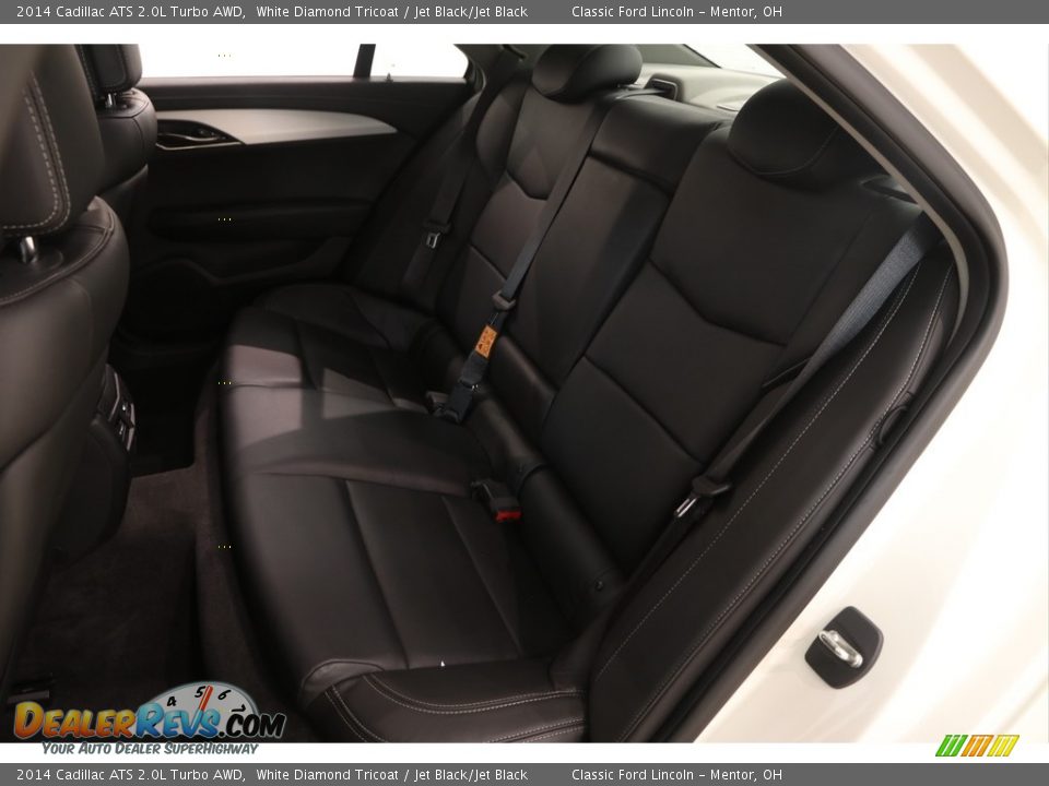 2014 Cadillac ATS 2.0L Turbo AWD White Diamond Tricoat / Jet Black/Jet Black Photo #16