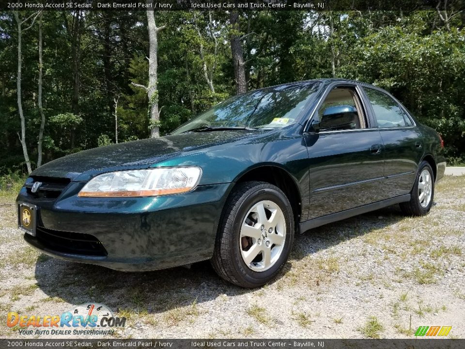 2000 Honda Accord SE Sedan Dark Emerald Pearl / Ivory Photo #1