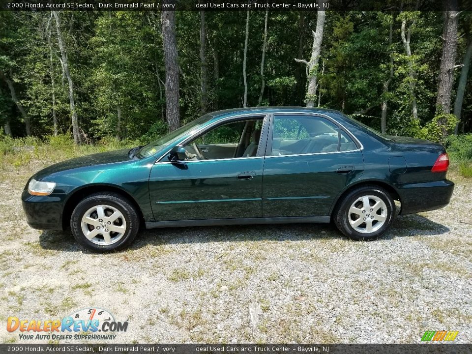 2000 Honda Accord SE Sedan Dark Emerald Pearl / Ivory Photo #3