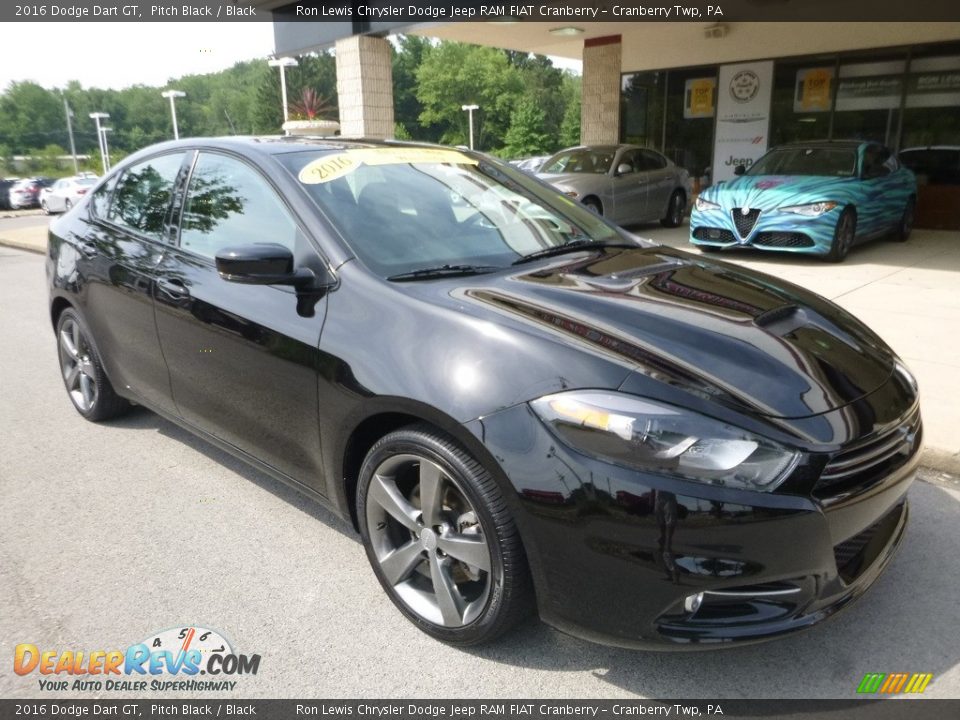 2016 Dodge Dart GT Pitch Black / Black Photo #2