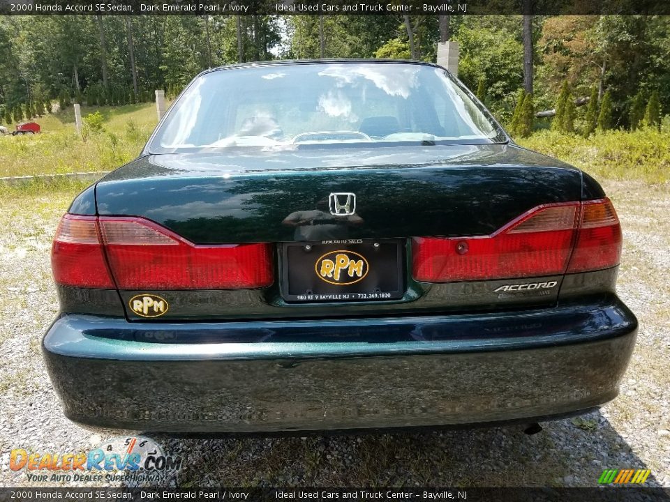 2000 Honda Accord SE Sedan Dark Emerald Pearl / Ivory Photo #5