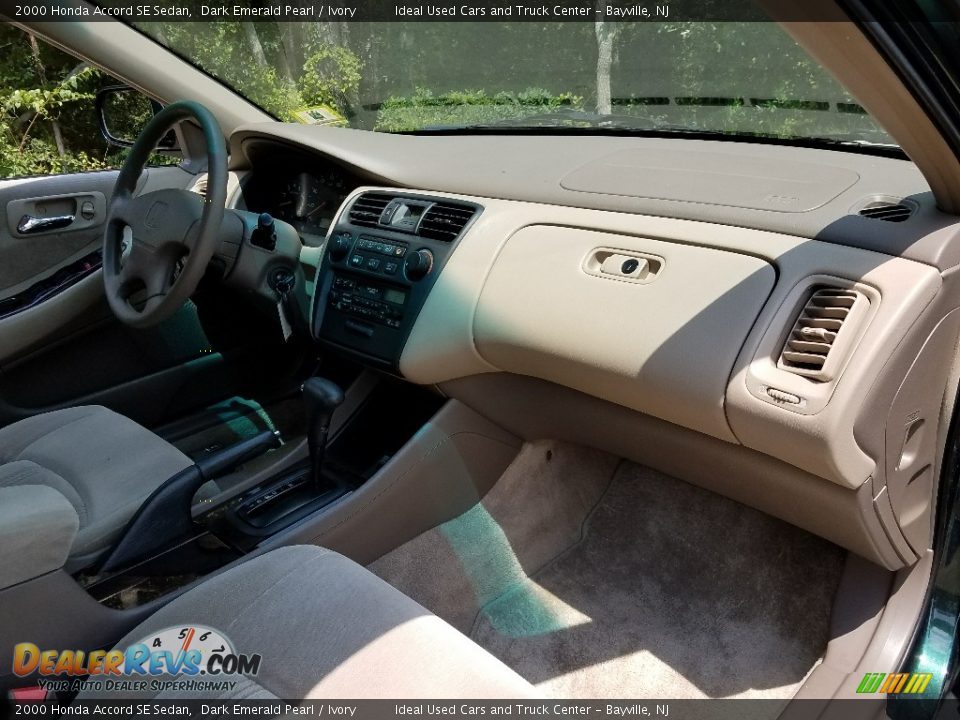2000 Honda Accord SE Sedan Dark Emerald Pearl / Ivory Photo #6