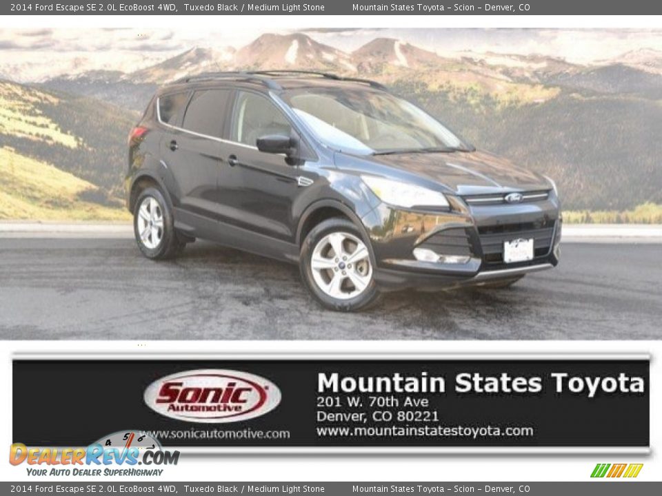 2014 Ford Escape SE 2.0L EcoBoost 4WD Tuxedo Black / Medium Light Stone Photo #1