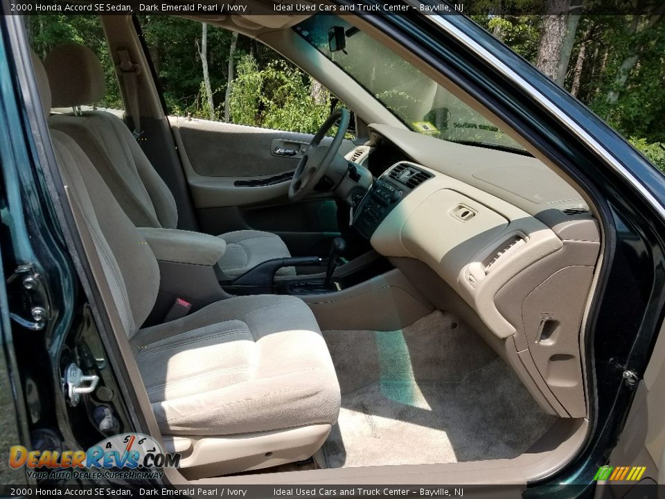 2000 Honda Accord SE Sedan Dark Emerald Pearl / Ivory Photo #7