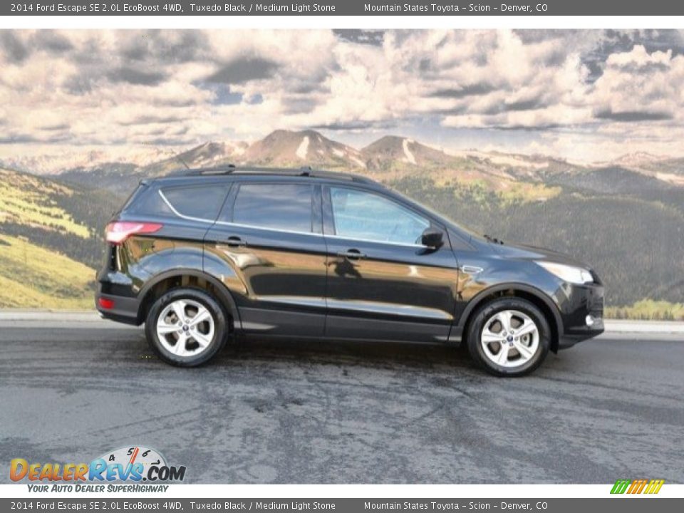 2014 Ford Escape SE 2.0L EcoBoost 4WD Tuxedo Black / Medium Light Stone Photo #2