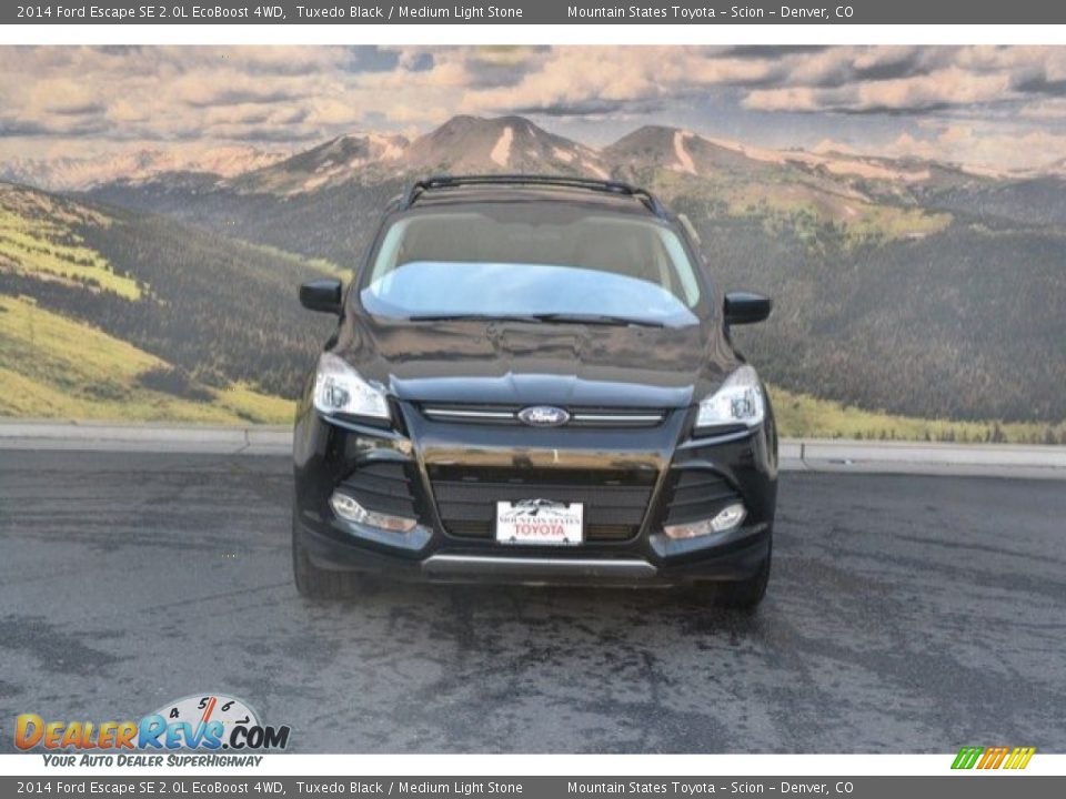 2014 Ford Escape SE 2.0L EcoBoost 4WD Tuxedo Black / Medium Light Stone Photo #4