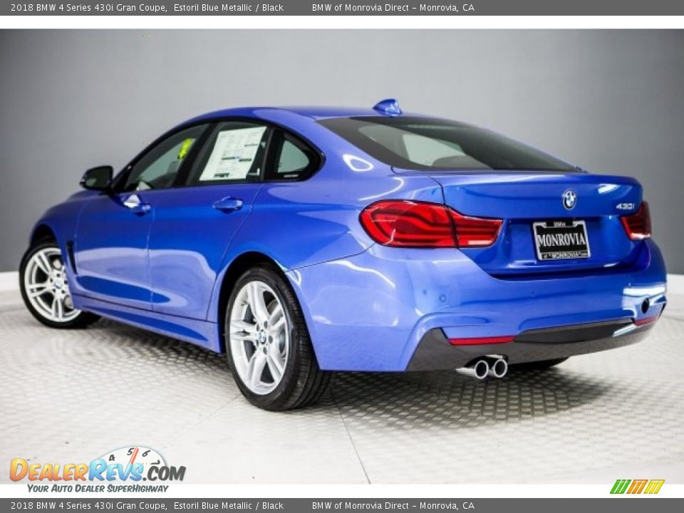 2018 BMW 4 Series 430i Gran Coupe Estoril Blue Metallic / Black Photo #3