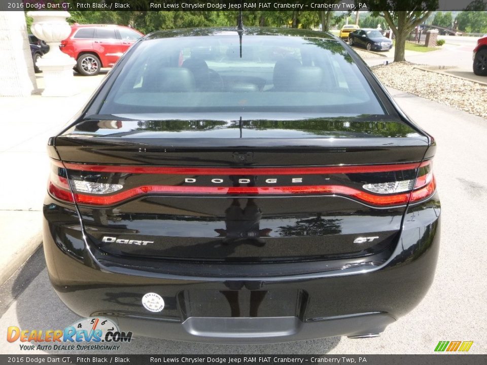 2016 Dodge Dart GT Pitch Black / Black Photo #7