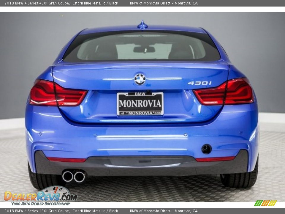 2018 BMW 4 Series 430i Gran Coupe Estoril Blue Metallic / Black Photo #4